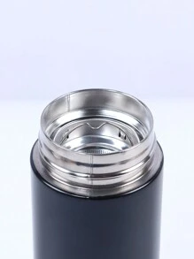 1入組智能水瓶子帶LED溫度顯示濾茶器瓶雙層牆絕緣水燒瓶不銹鋼水瓶 - 黑色 - 查看 3