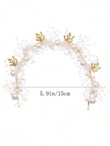 1PC Teen's Garland Headband Girl's Head Flower Headband - Gold - View 7