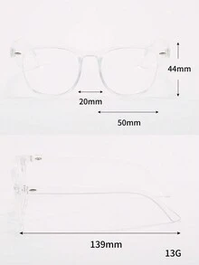 1 副男士商务无度数眼镜，厚黑框，飞行员设计，可配度数镜片。是情侣、商务学生和教师节的理想礼物。 - 無色 - 查看 3