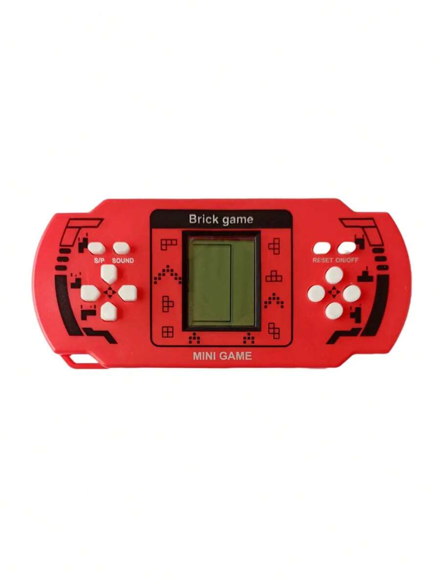 Large Screen Russian Block Game Console Children Intellectual Puzzle Toy - Red - View 1