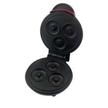 mini máquina de donas eléctrica en forma de hornear fácil 110v - Rojo - Ver 4