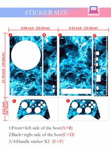 Printed Gaming Console Skin Stickers For Xbox Series S (set Of 4) - Multicolor - View 7