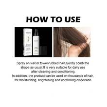 1 件 150 毫升透明免洗免洗髮膠,修復乾燥和受損的頭髮,改善毛躁和光澤