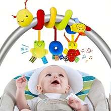 1pc Newborn 0-3 Years Old Soothing Spiral Plush Toy Baby Stroller Hanging Toy Infant Toy For Boys And Girls, Gift