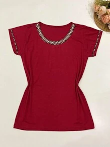 Women T-Shirts - 紅色 - 查看 1