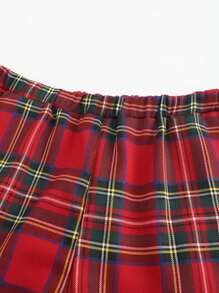 Christmas Pajamas Set For Festive Season - Red - View 6