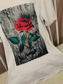 Women T-Shirts - 白色 - 查看 2