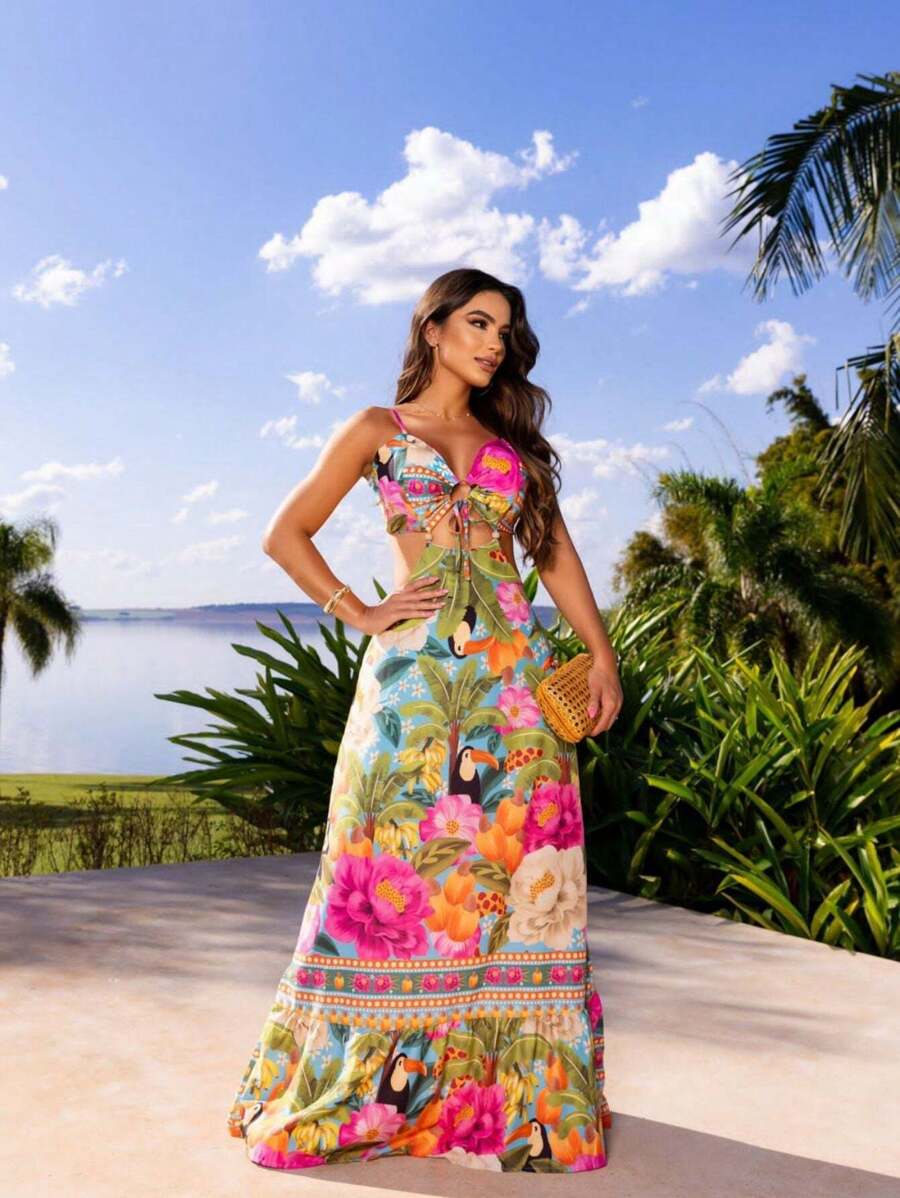 Women Dresses - 彩色 - 查看 1