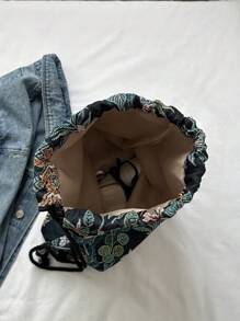 Balo Thời Trang Nữ Đồ họa - màu đen - Xem 4