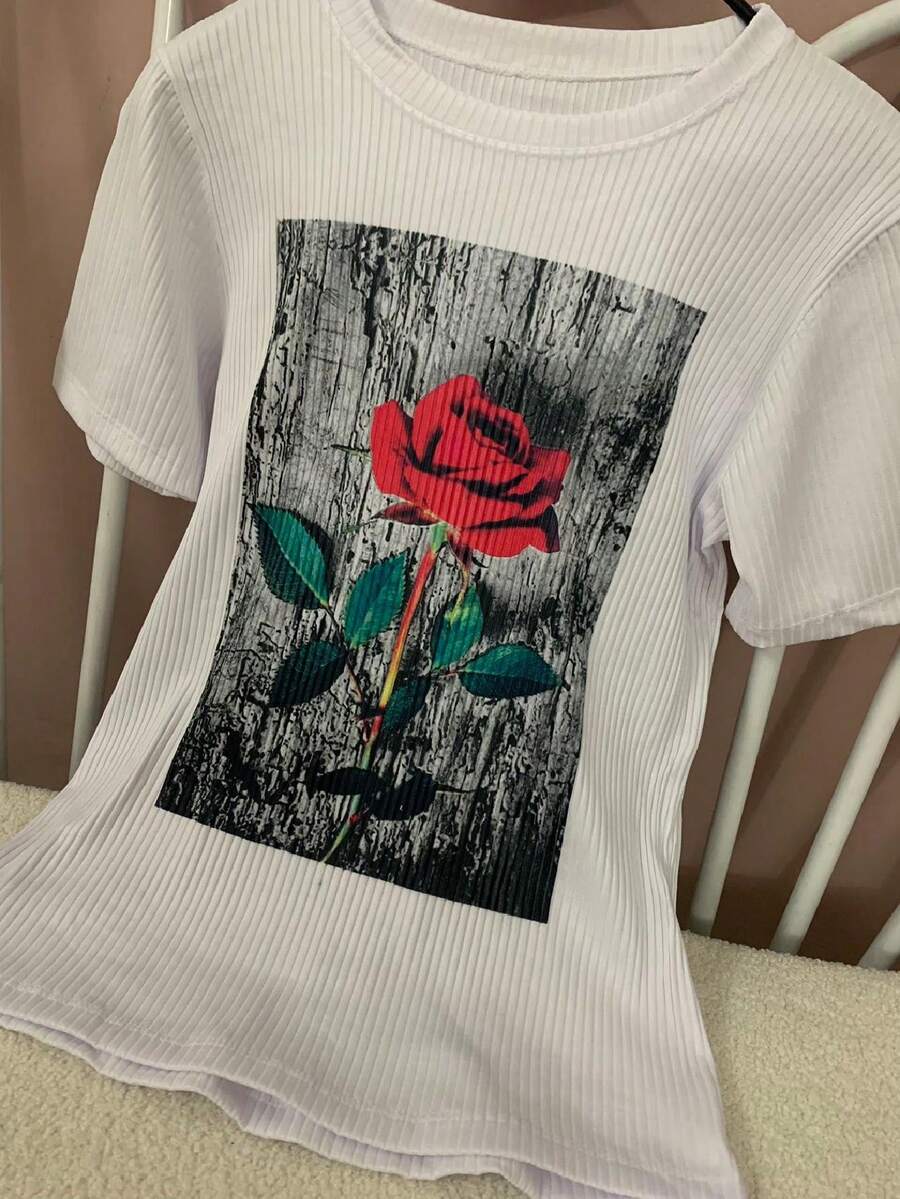 Women T-Shirts - 白色 - 查看 1