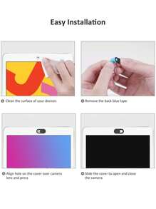 10 Pièces Couverture De Caméra Pour Ordinateur Portable Et Tablette, Couverture De Confidentialité De Webcam