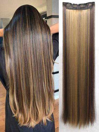 Extensions De Cheveux Synthétiques Extensions Longues Et Droites De Cinq Calories Pour Les Extensions De Cheveux De Tous Les Jours