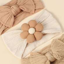 jralon 3 件装超柔软尼龙婴儿头带爱心情人节 - 彩色 - 查看 2