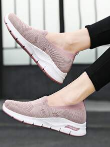 Casual Sports Tennis Shoes For Women Lightweight Slip On Shoes