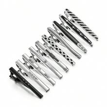 Eight Piece Set Of Classic Silver Tie Clips And Tie Pins, Suitable For Men's Daily Wear - Silver - View 7