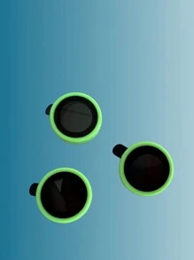 熒光燈黃色的陶瓷膜鏡片保護膜 - 芥末黃 - 查看 3