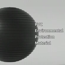 1個55/65/75cm健身瑜珈球,加厚孕期、運動、健身、平衡球 - 黑色 - 查看 5