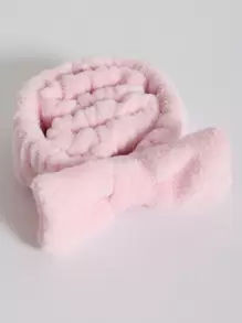 1 件可爱蝴蝶结毛绒面部头带和 2 件腕带套装，毛巾布发带瑜伽运动淋浴面部弹性头带，用于女孩和女士化妆和洗脸、护肤、房间装饰、家居装饰、卧室装饰、浴室、圣诞礼物、浴室装饰、旅行、旅行用品、婚礼、圣诞派对、妈妈礼物、家居、房间、家居装饰、圣诞礼物、送给妈妈的礼物、生日、粉色房间装饰、客厅装饰、卧室、男士礼物、爸爸礼物、蘑菇、新年、妈妈、配饰、送给爸爸的礼物、朋友、有趣的礼物、护肤头带、美容、护肤产品、水疗、自我护理、护肤工具、面部护理、美容师用品、皮肤、洗面奶、面部 - 粉色 - 查看 6