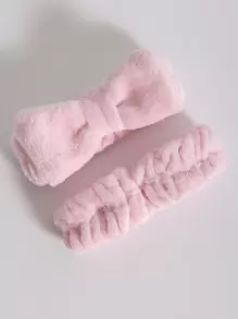 1 件可爱蝴蝶结毛绒面部头带和 2 件腕带套装，毛巾布发带瑜伽运动淋浴面部弹性头带，用于女孩和女士化妆和洗脸、护肤、房间装饰、家居装饰、卧室装饰、浴室、圣诞礼物、浴室装饰、旅行、旅行用品、婚礼、圣诞派对、妈妈礼物、家居、房间、家居装饰、圣诞礼物、送给妈妈的礼物、生日、粉色房间装饰、客厅装饰、卧室、男士礼物、爸爸礼物、蘑菇、新年、妈妈、配饰、送给爸爸的礼物、朋友、有趣的礼物、护肤头带、美容、护肤产品、水疗、自我护理、护肤工具、面部护理、美容师用品、皮肤、洗面奶、面部 - 粉色 - 查看 2