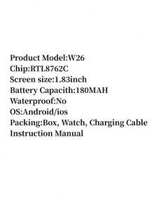 Hartslag monitor Vierkant Smartwatch - Zwart - Bekijken 4