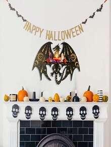 1pc Diy Crystal Droplets Resin Mold Silicone Mold For Making Pegasus Wall Hanging Candle Holder Home Decor - White - View 3