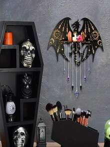 1pc Diy Crystal Droplets Resin Mold Silicone Mold For Making Pegasus Wall Hanging Candle Holder Home Decor - White - View 5