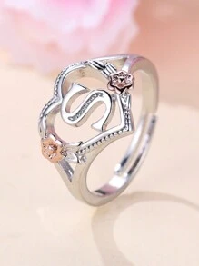 Vanel 1 Miếng Retro Phong cách cung điện Hai màu Love Tim & Hoa anh đào & Lá thư Mở  Lãng mạn Hình vẽ trái tâm Ban đầu Hoàn hảo Qủa tặng Đối với Ngày đêm , Bạn gái , , Lễ cưới Đồ trang sức - Nhiều màu - Xem 10