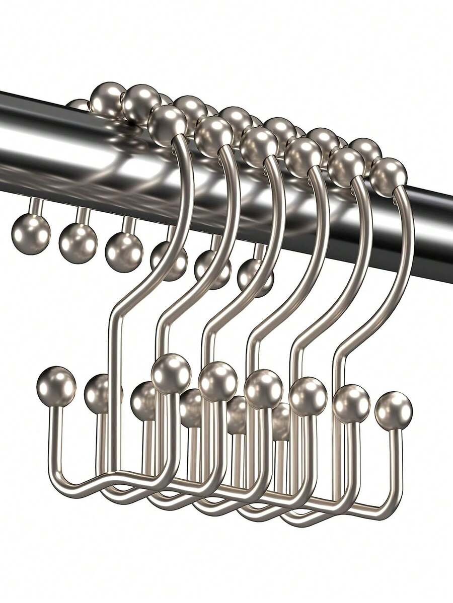 Phụ kiện rèm tắm - Bạc - Xem 1