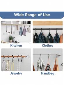 Phụ kiện rèm tắm - Bạc - Xem 6