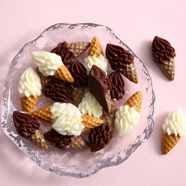 10 piezas leche chocolate helado creativo poliresina Accesorios diy Accesorio Decoración para mujeres para la fabricación de joyas de bricolaje