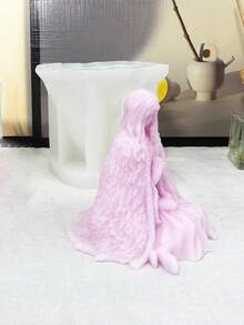 1 件硅胶万圣节和服设计手工香薰蜡烛、DIY 慕斯蛋糕、石膏香石、树脂滴模 - 白色 - 查看 3