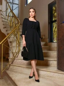 Women Dresses - 黑色 - 查看 1