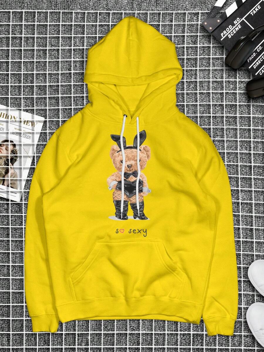 Men Sweatshirts - 黃色 - 查看 1