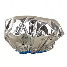 1pc Hair Care Thermal Self-Heating Steaming Cap With Temperature Control For Deep Conditioning, Heat Treatments Silk Bonnet Satin Bonnet - Silver - View 2