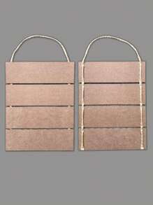 MDF Decorative Plate With Rope 04 Levels - 灰色 - 查看 3