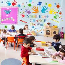 1 Conjunto De Pegatinas De Pared Con Frases Inspiradoras Y Coloridas, Perfectas Para Aulas, Jardines De Infancia Y Salas De Juegos - color - Ver 4