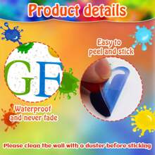 1 Conjunto De Pegatinas De Pared Con Frases Inspiradoras Y Coloridas, Perfectas Para Aulas, Jardines De Infancia Y Salas De Juegos - color - Ver 7