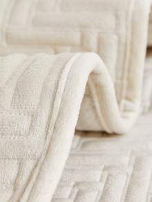 1入組彈性鬆緊帶沙發套,刺繡設計,防滑,適用於1-4座位沙發,全季節適用