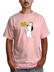 Men T-Shirts - Màu Hồng baby - Xem 1