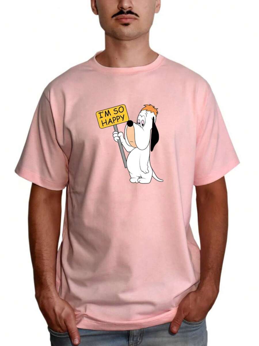 Men T-Shirts - Màu Hồng baby - Xem 1