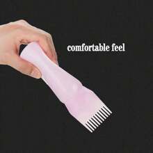 染髮瓶梳子瓶,1入染髮用具開口瓶配梳子,適用於美髮、家庭或沙龍使用的工具