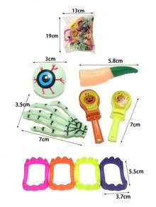 flykirin 30款萬聖節派對發光玩具,適合孩子的萬聖節發光玩具。部分玩具具有發光功能。萬聖節派對禮品。發光玩具,超級糖果或惡作劇的主意,假日派對禮品,孩子生日禮物。 - 彩色 - 查看 2