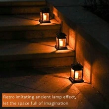 Faroles solares para exteriores, iluminación de jardín exterior para senderos, patios y jardines - Amarillo - Ver 5