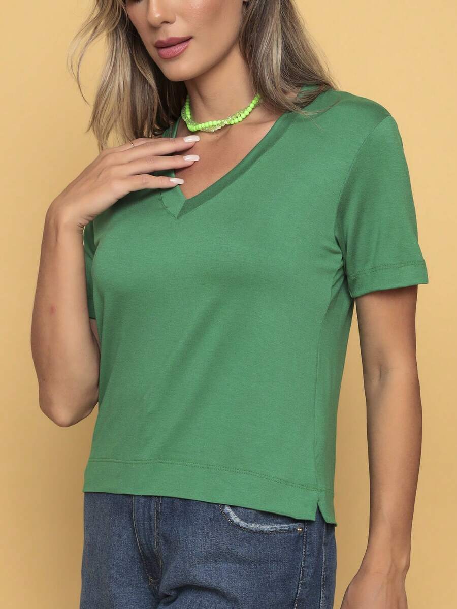Women T-Shirts - 綠色 - 查看 1