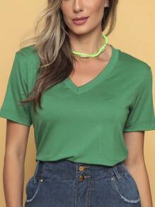 Women T-Shirts - 綠色 - 查看 2