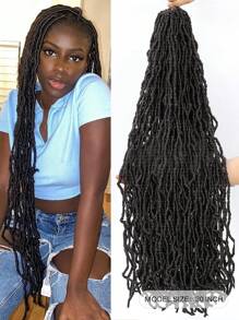 6入組棕色人造鬆散螺旋辮鉤針,新款柔軟女神鬆散螺旋辮鉤針預圈合成鉤針辮髮延長配件(4#) - 棕色 - 查看 4