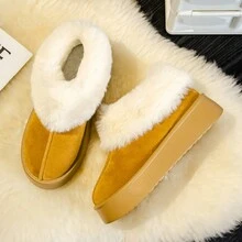 新風格大碼一腳蹬雪地靴,輕便,濃烈香調,多用途,時尚,增高,厚女性鞋