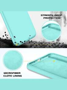 Star Capas - Capinha de Celular Aveludada por dentro para Iphone - Verde Menta - Visão 3