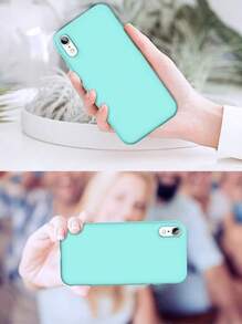 Star Capas - Capinha de Celular Aveludada por dentro para Iphone - Verde Menta - Visão 4