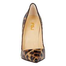 FSJ Women Sexy Slide Pointed Toe Pumps 12 Cm High Heels Stiletto Pumps Shoes - Coffee Brown - View 3